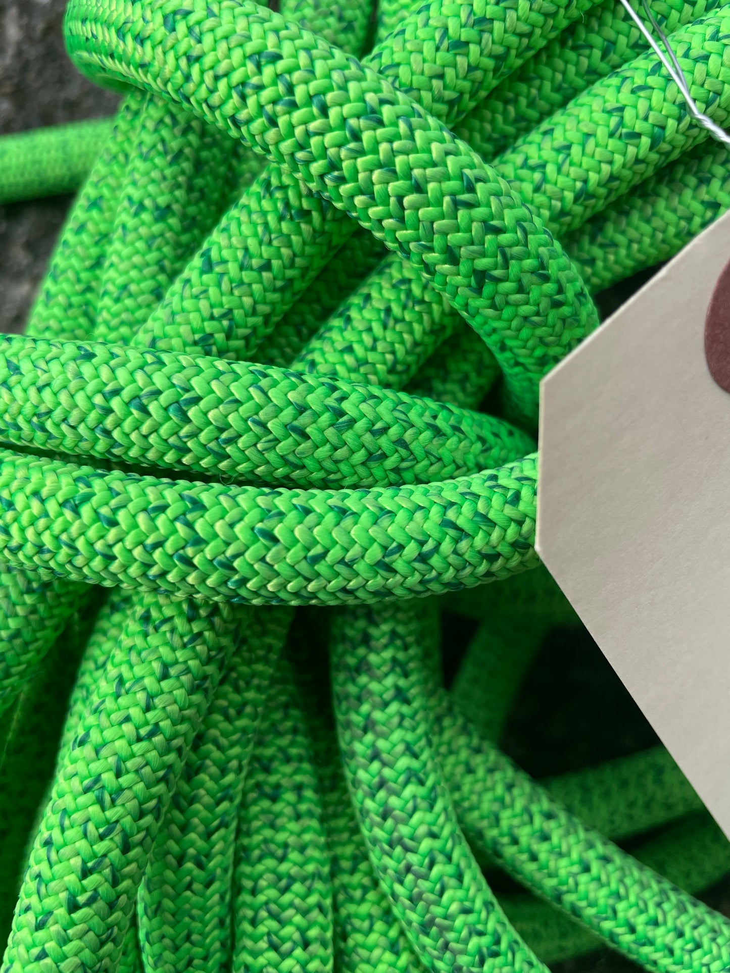 Knotty Paw Green Upcycled Climbing Rope for Dog Leash
