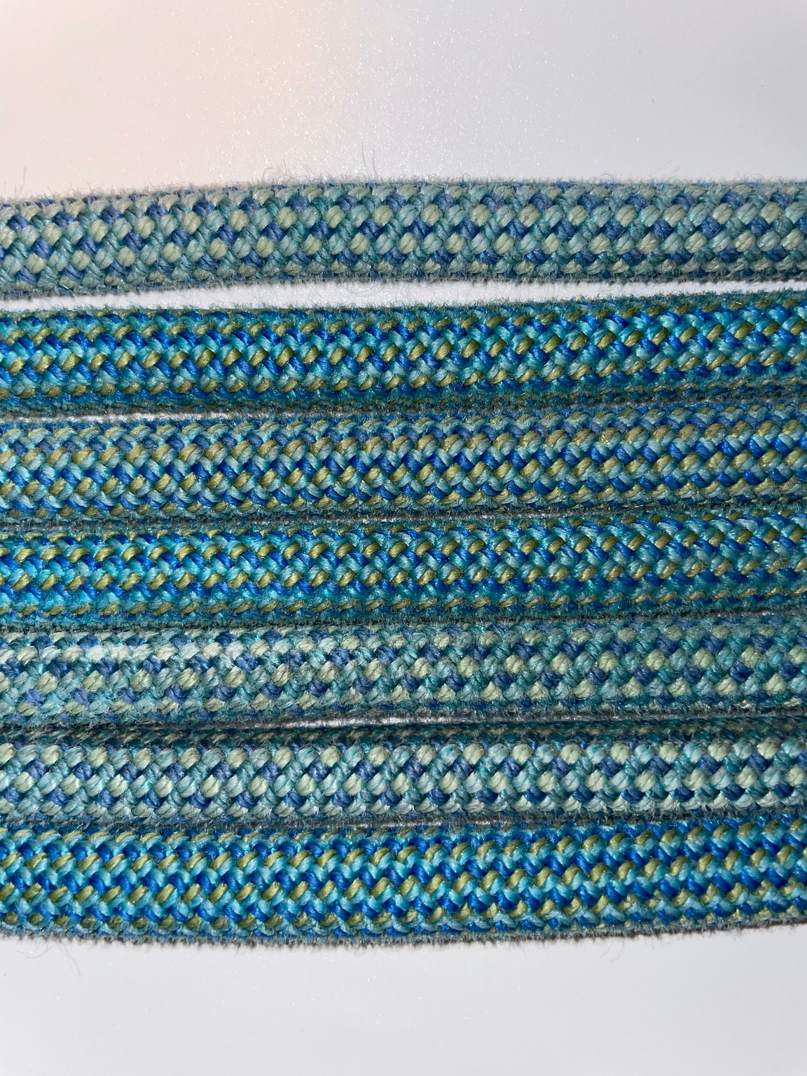 Blue Blue Green Upcycled Climbing Rope Dog Leash Eco-Friendly