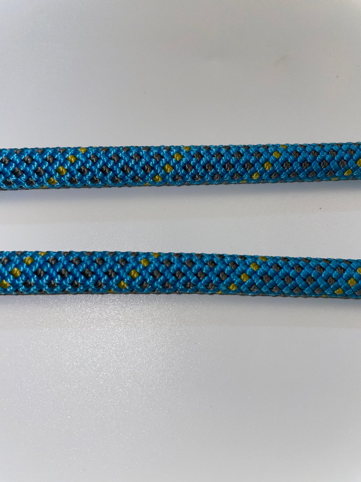 Light Blue Upcycled Climbing Rope Dog Leash Eco-Friendly