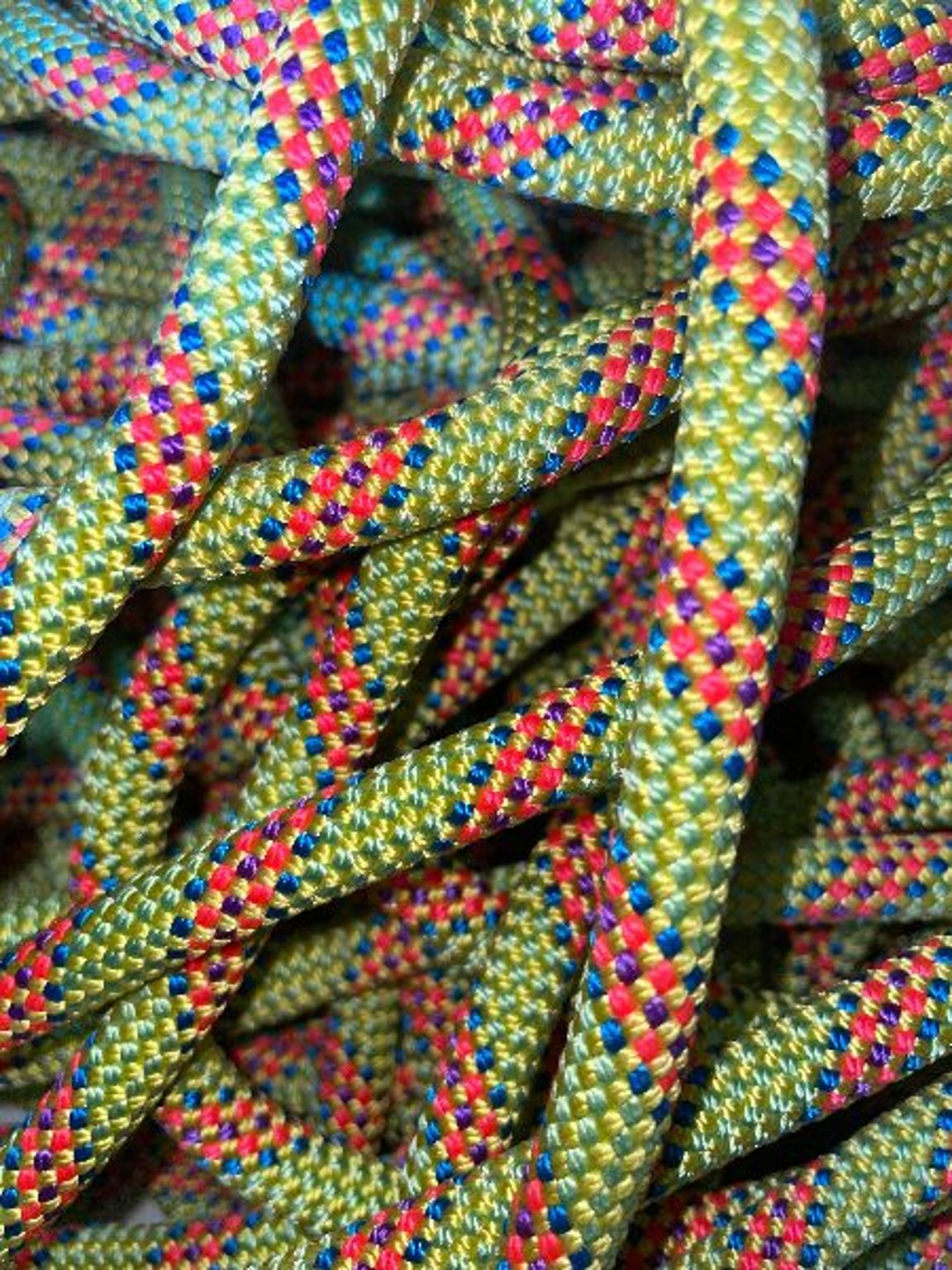 Green Orange Blue Upcycled Climbing Rope