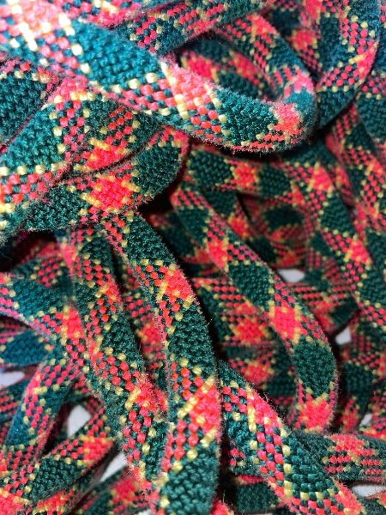 Green Pink Upcycled Climbing rope