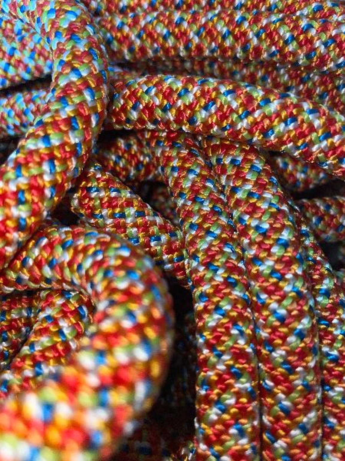 Orange Multi Upcycled Climbing rope