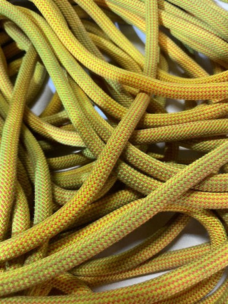 Yellow Upcycled Climbing rope
