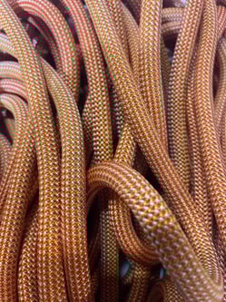 Orange Upcycled Climbing rope