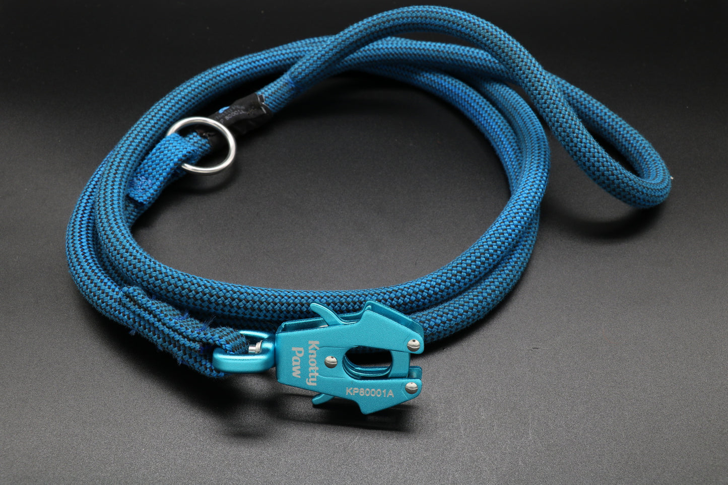 Knotty Paw BlueUpcycled Climbing Rope Dog Leash Eco-Friendly
