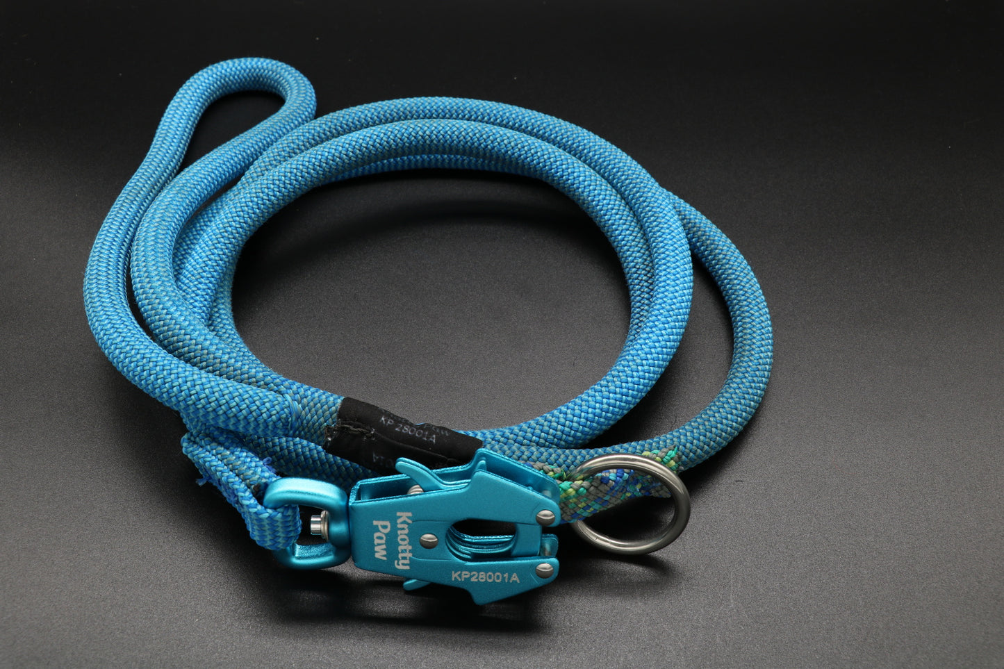 Knotty Paw Blue Upcycled Climbing Rope Dog Leash