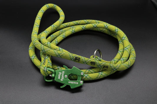 Knotty Paw Green Upcycled Climbing Rope Dog Leash