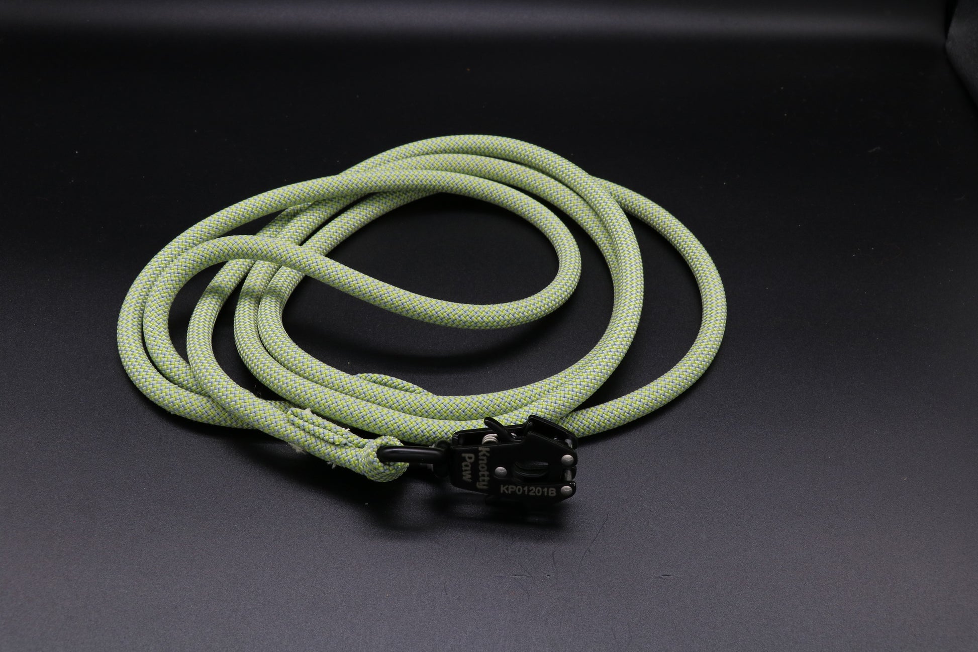 Knotty Paw Green Upcycled Climbing Rope Dog Leash