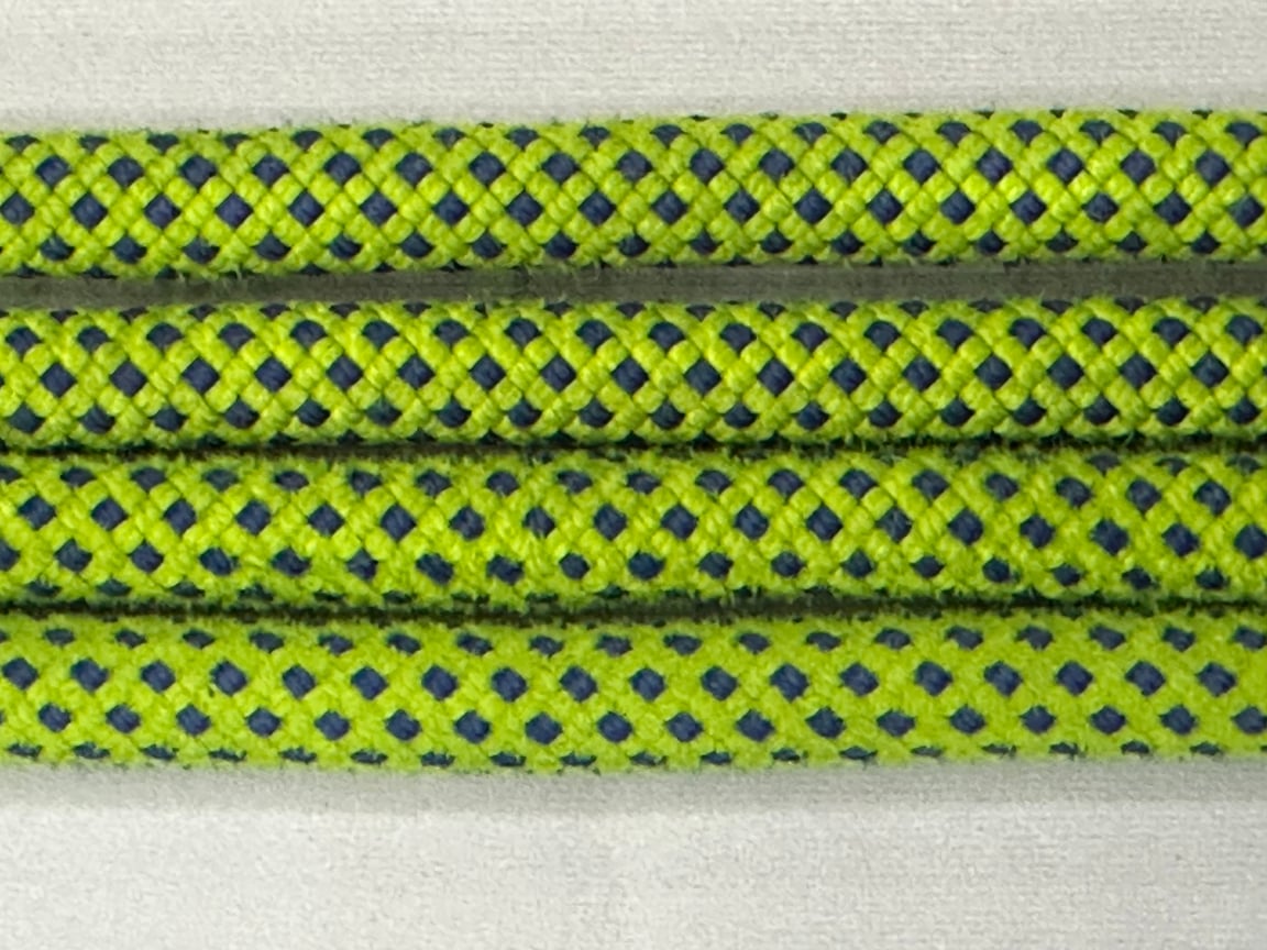 Green Blue Speckle Upcycled Climbing Rope Dog Leash
