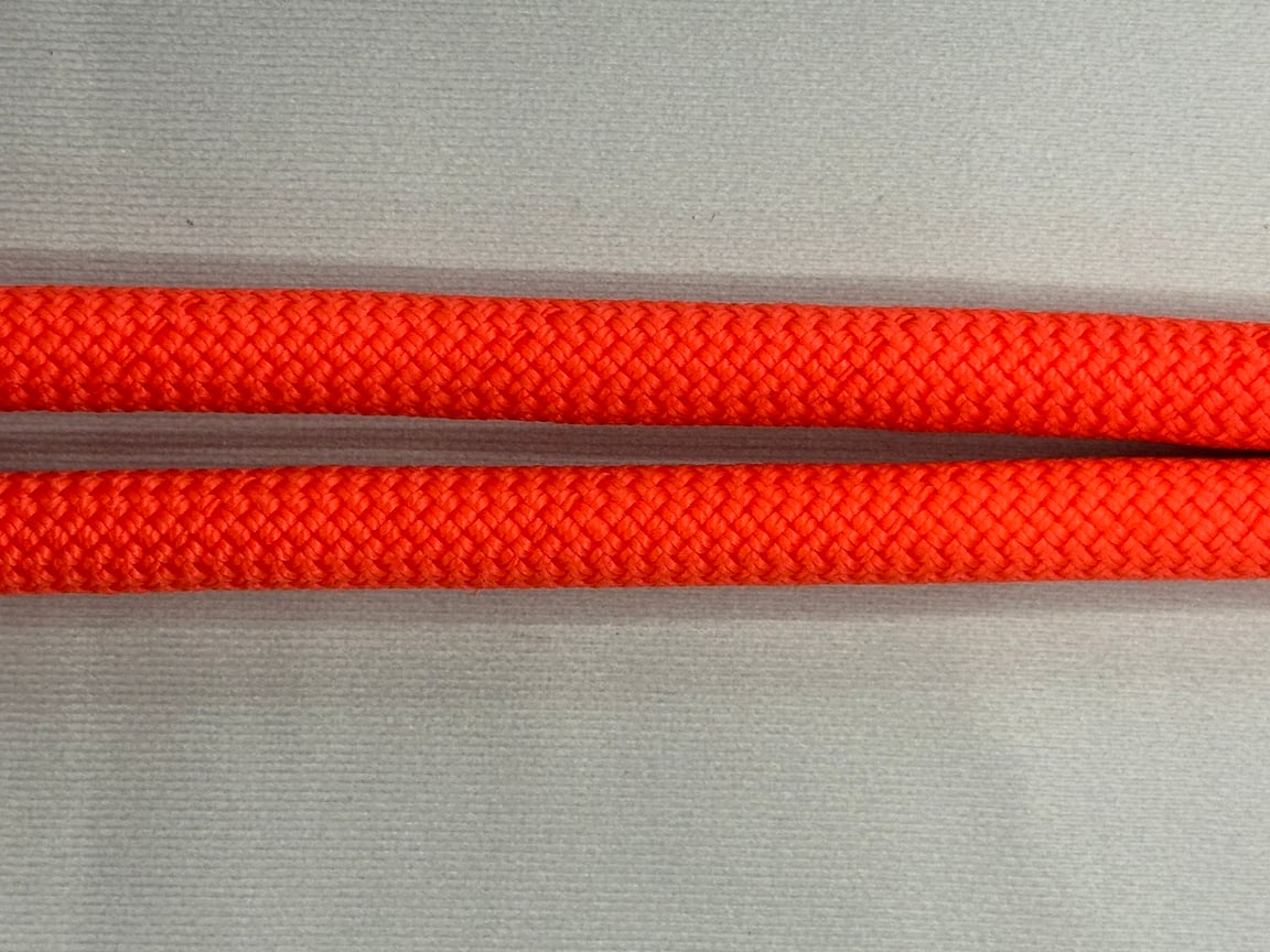 Bright Orange Upcycled Climbing Rope Dog Leash