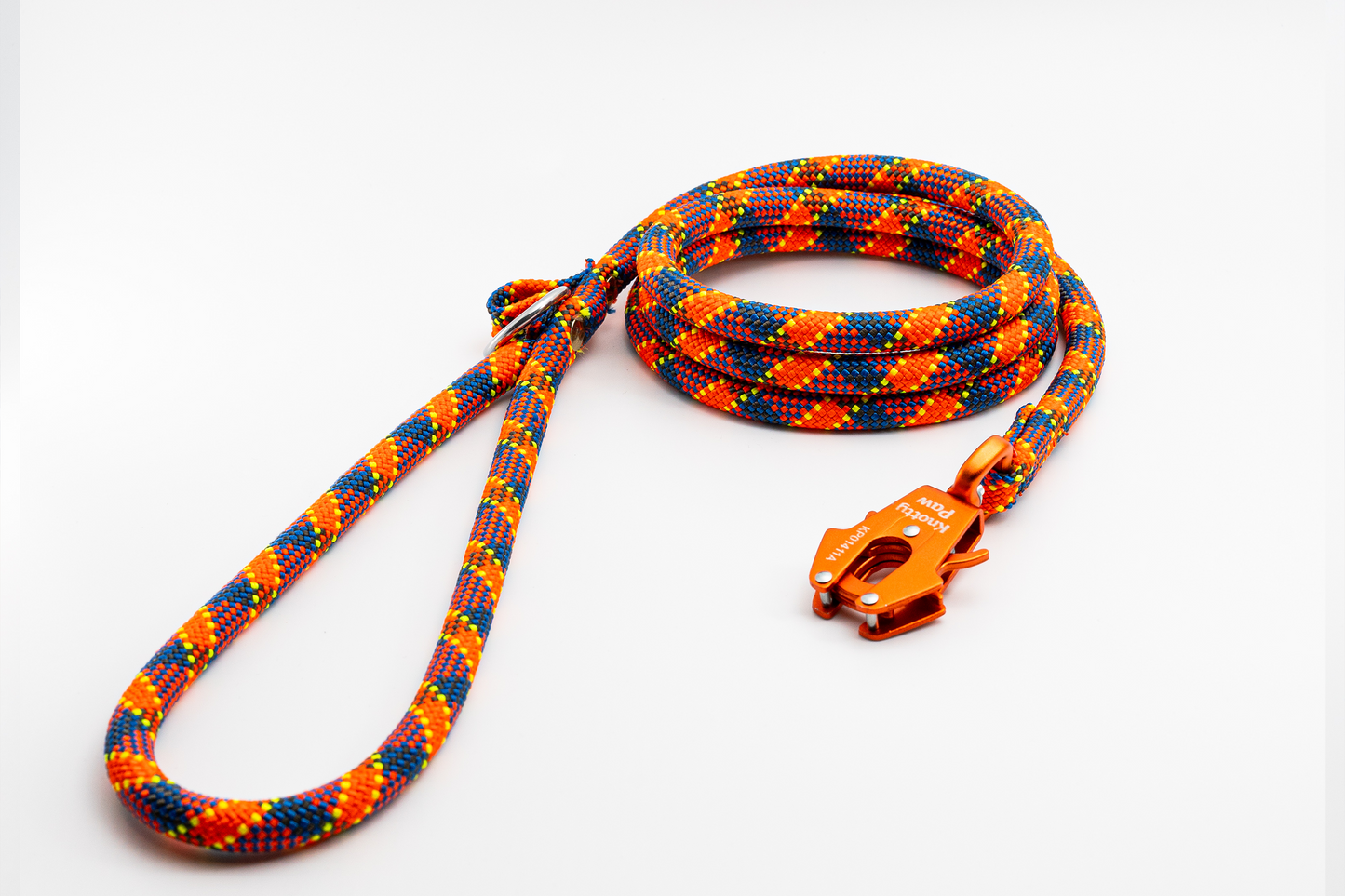 Orange - TKO - Upcycled Climbing Rope Dog Leash