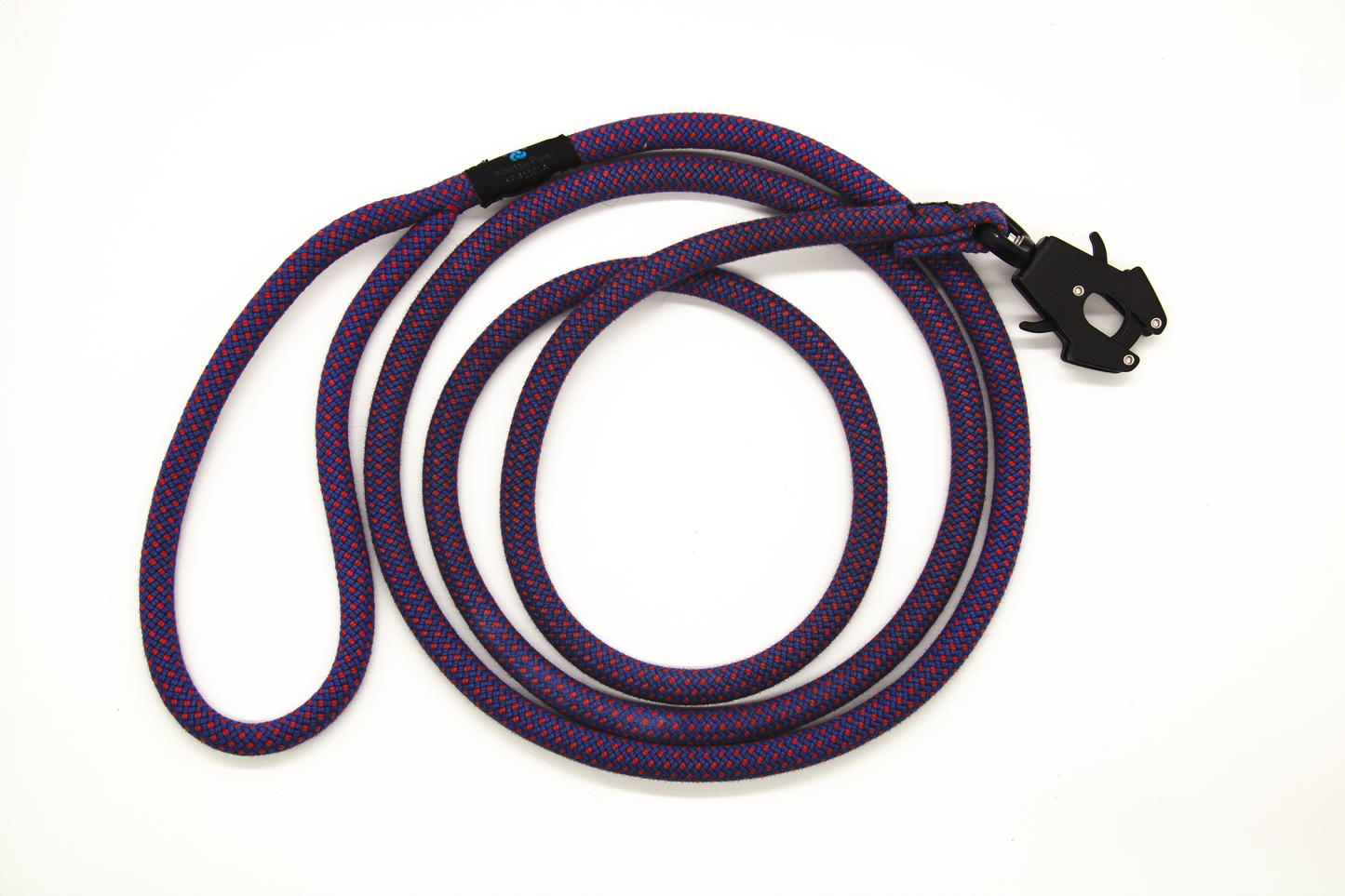 Blue/Red - Identifies as Purple - Upcycled Climbing Rope Dog Leash