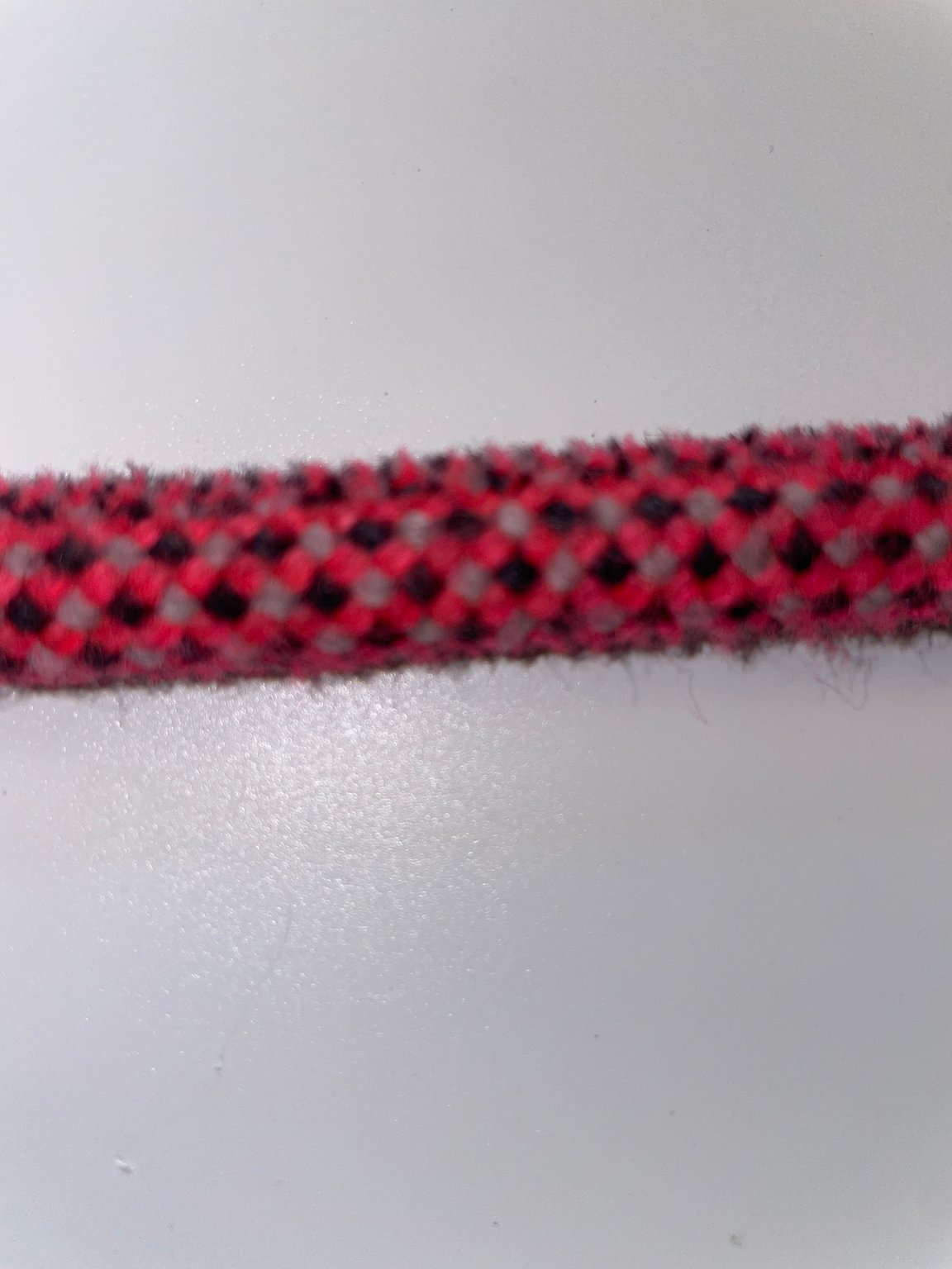 pink black Upcycled Climbing Rope Dog Leash Eco-Friendly 