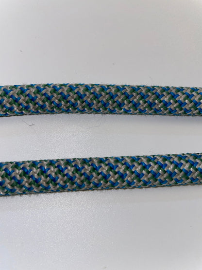Blue Speckle Upcycled Climbing Rope Dog Leash Eco-Friendly 