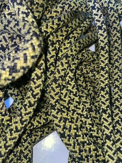 Yellow Black Upcycled Climbing Rope