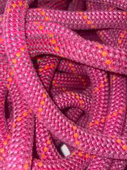 Pink - Hope Hoop -Upcycled Climbing Rope Dog Leash
