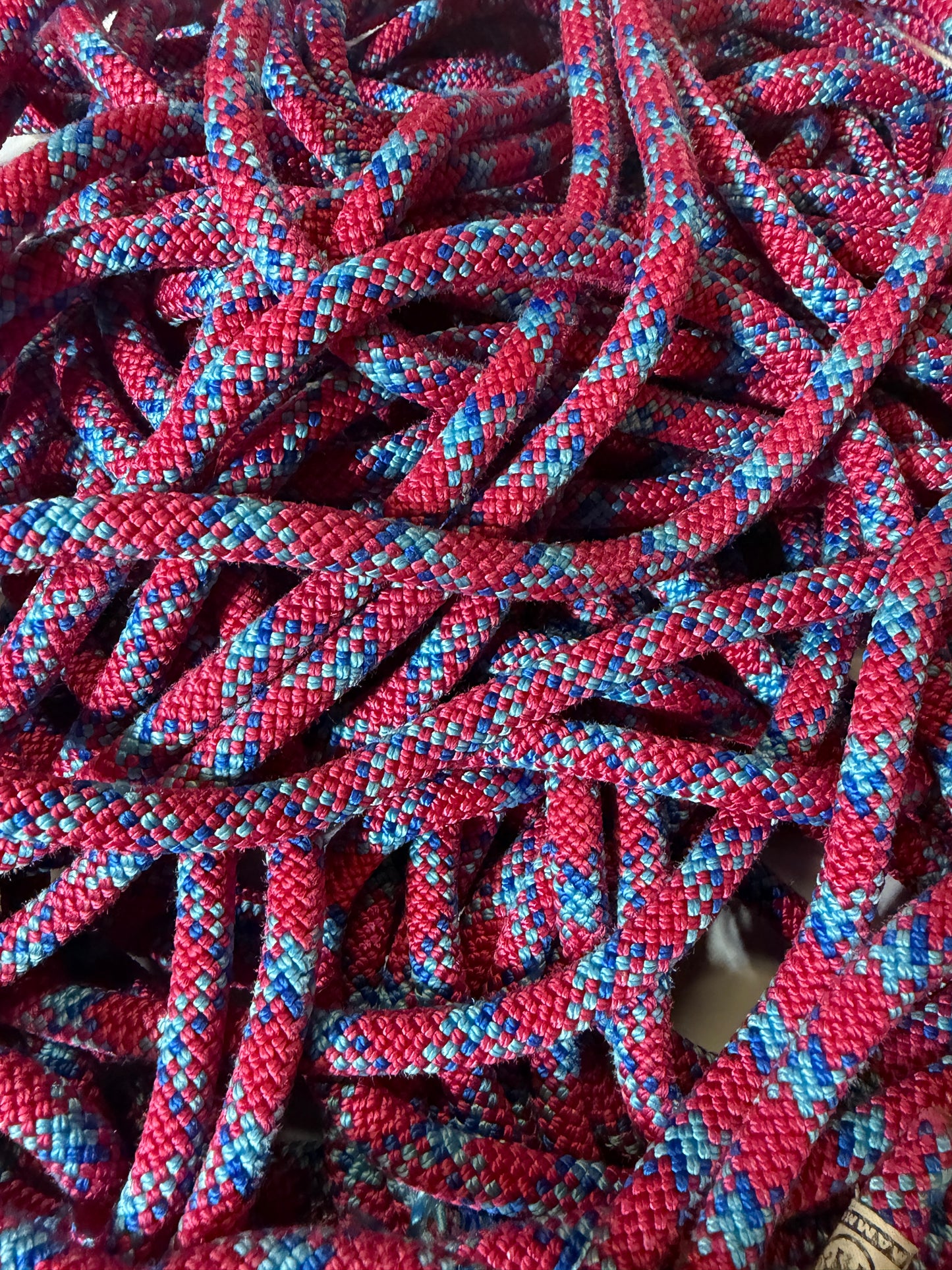 Pink/Blue - Cotton Candy Crag - Upcycled Climbing Rope Dog Leash