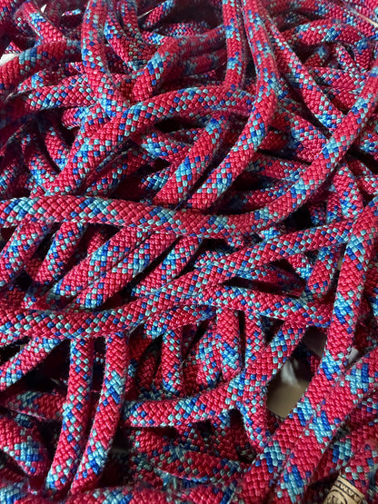 Pink/Blue - Cotton Candy Crag - Upcycled Climbing Rope Dog Leash